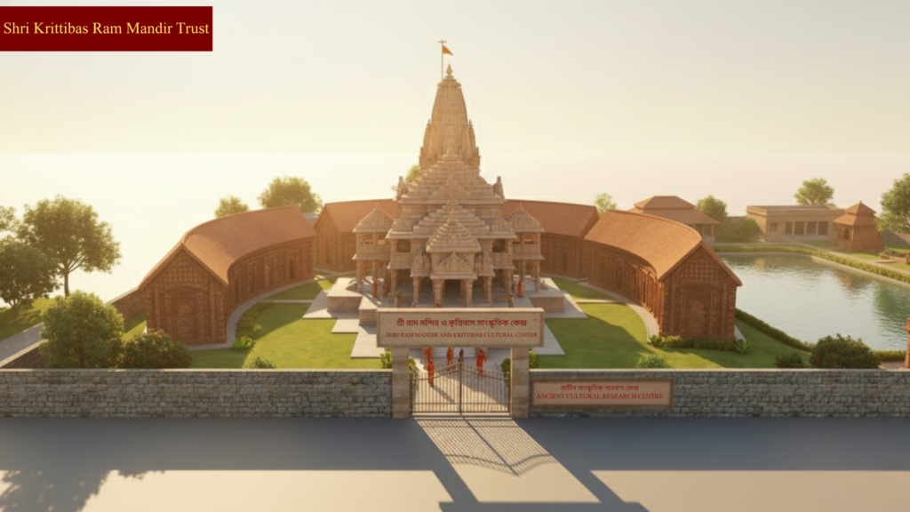 About shri krittibas ram mandir model front view